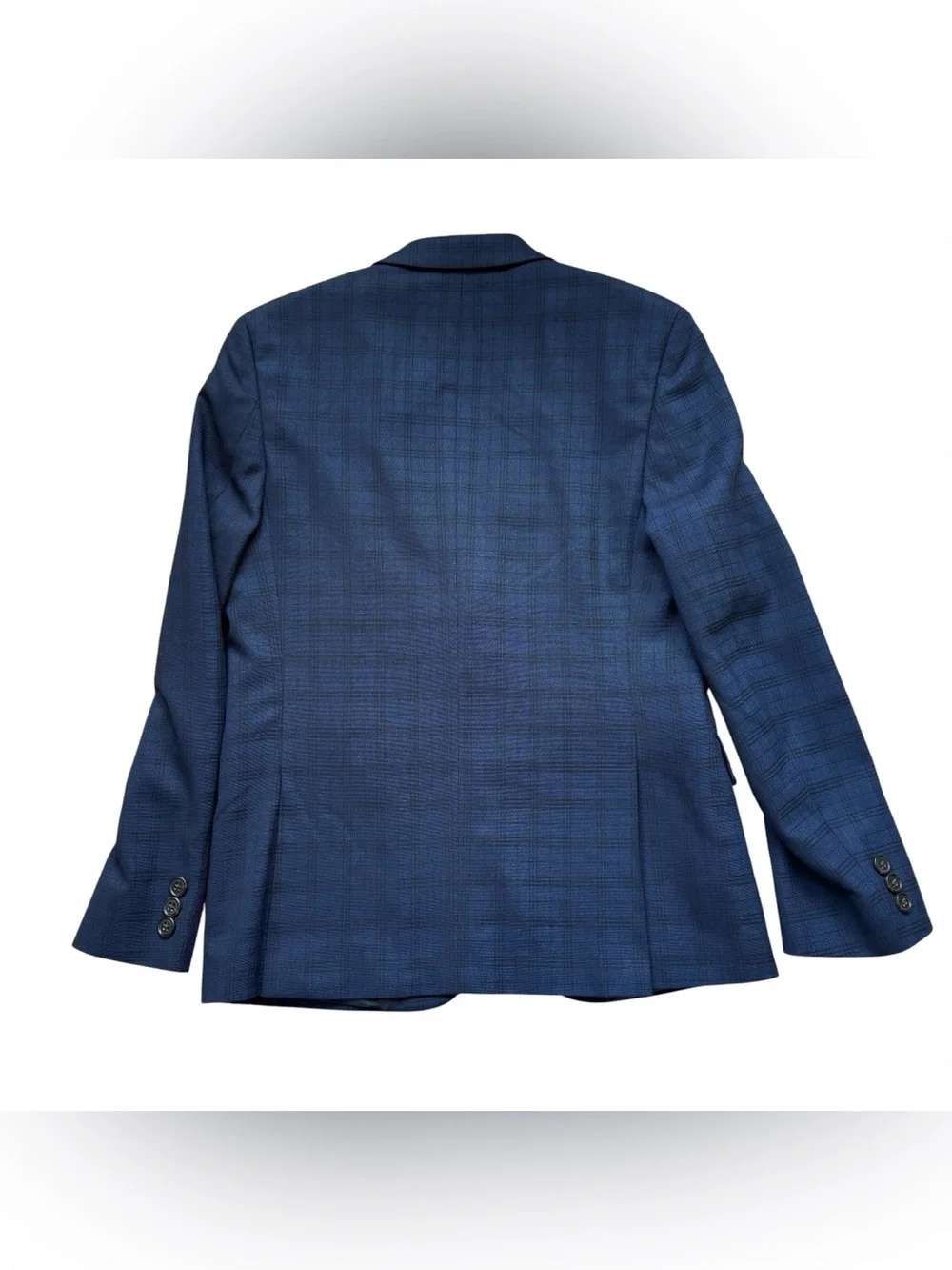 Lauren Ralph Lauren Boy’s Navy Windowpane Sport Coat Blazer 14R Tailored Stretch